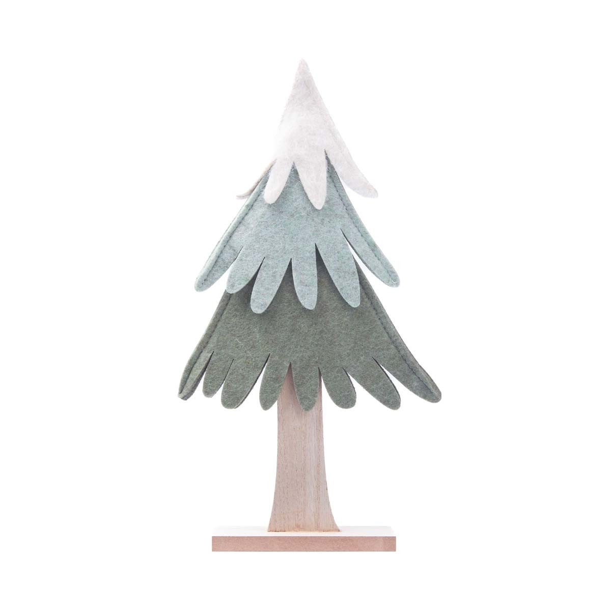 Adorno de Pino de Madera y Tela 30 cm Alparamis