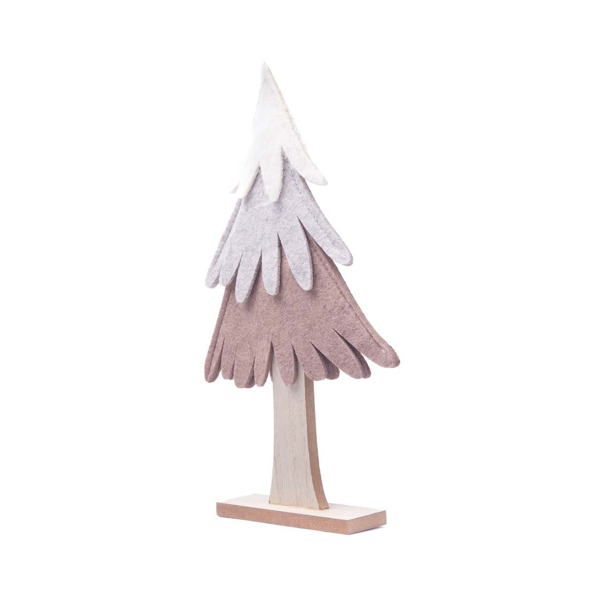 Adorno de Pino de Madera y Tela 30 cm Alparamis