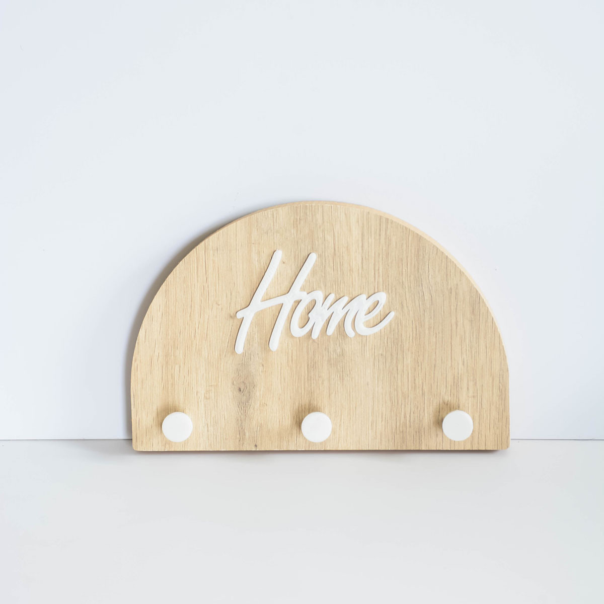 Perchero Porta Llave de Madera Arco Home Blanco
