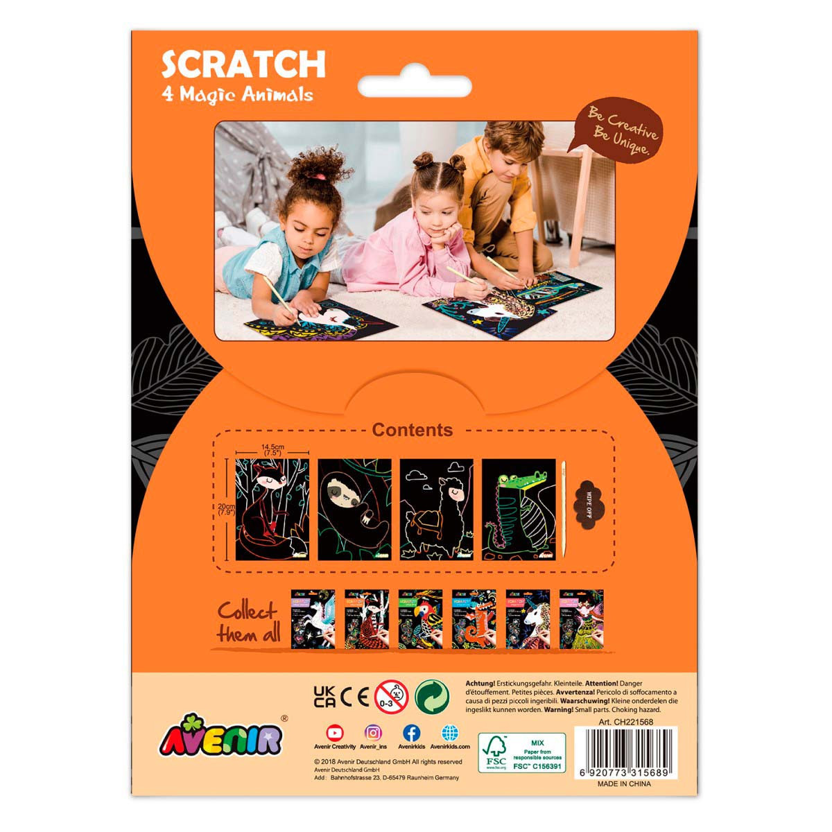 Scratch Art 4 Animales Mágicos Avenir
