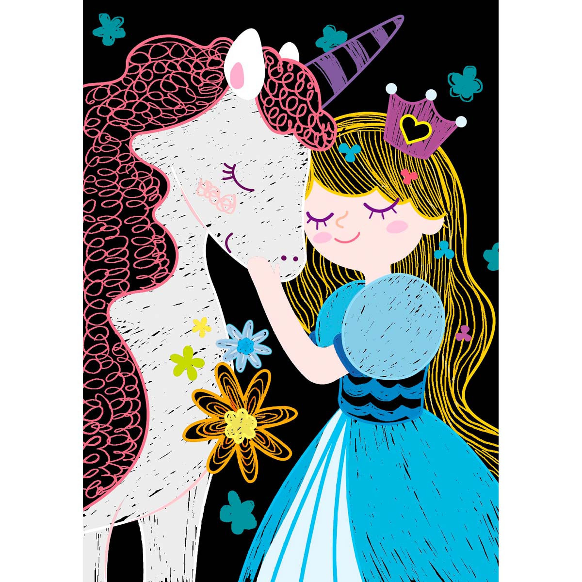 Mini Scratch Book Princesas Avenir