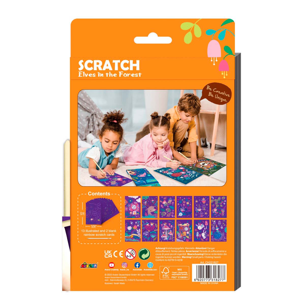 Scratch Book A5 Duendes en el Jardín Avenir