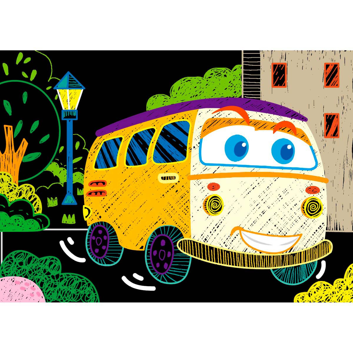 Mini Scratch Book Autos Avenir
