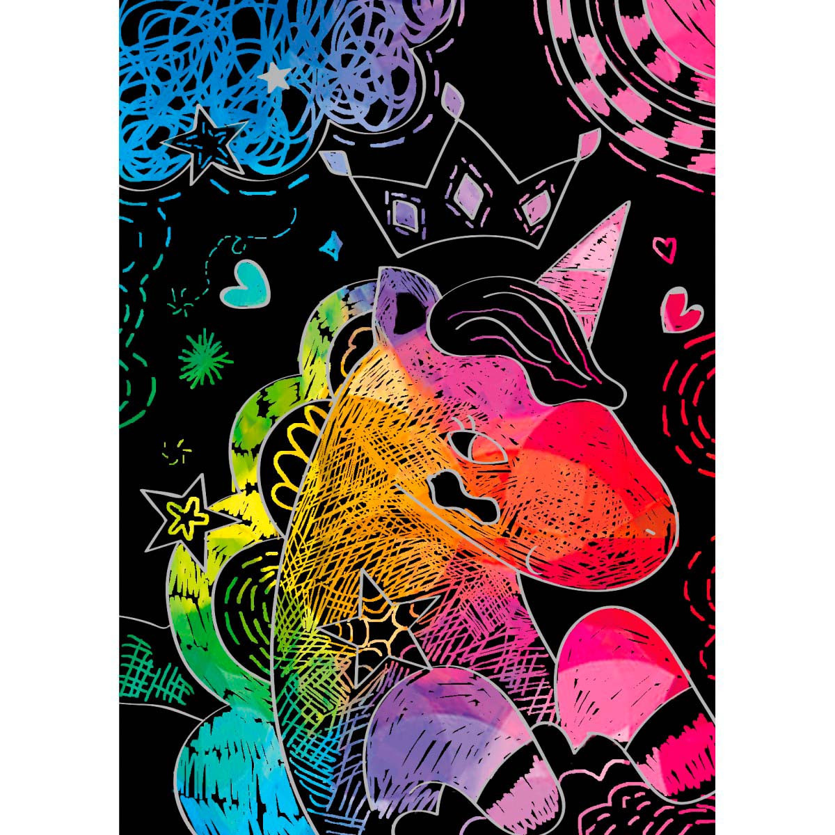 Mini Scratch Book Unicornios Avenir