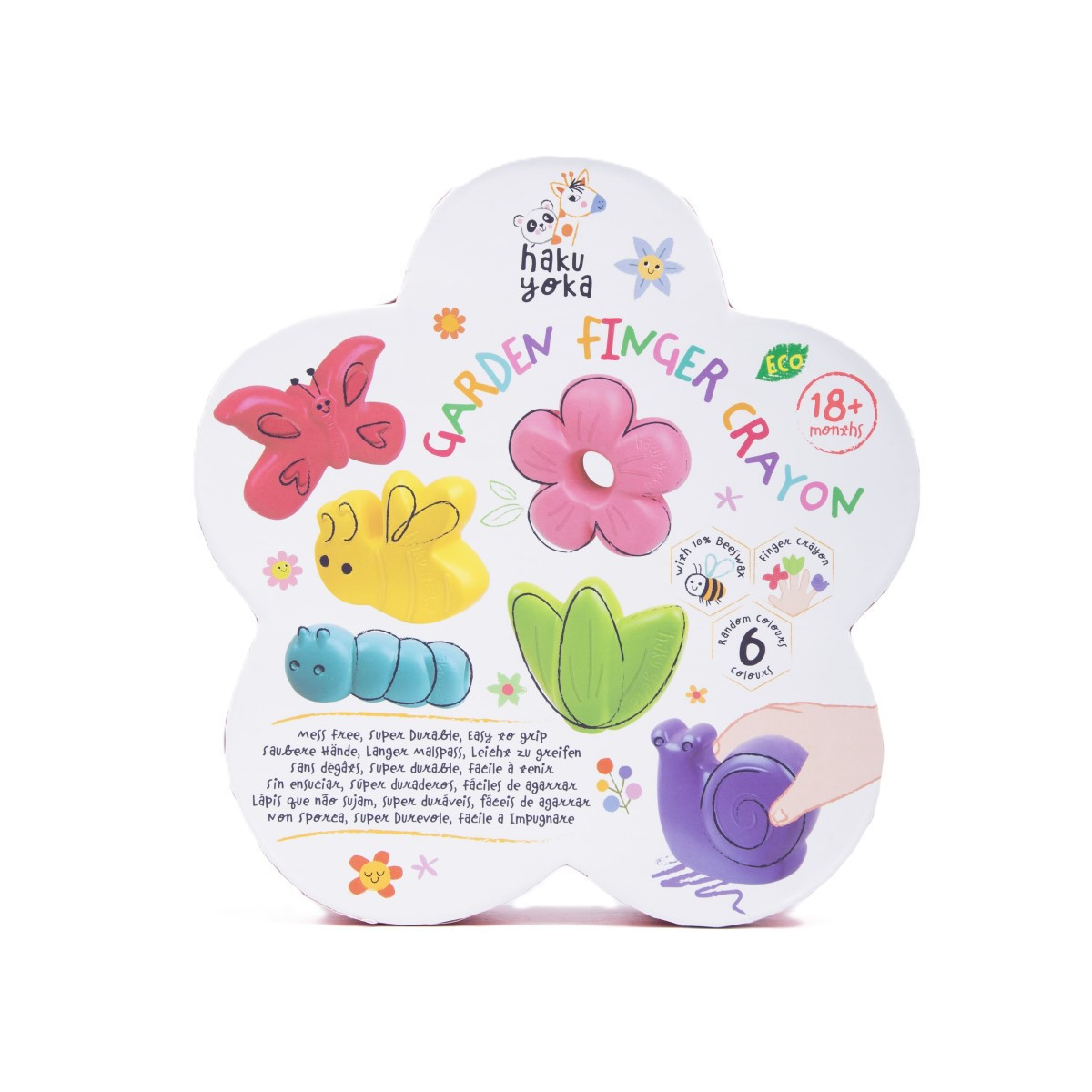Crayones Garden Finger x 6 Haku Yoka