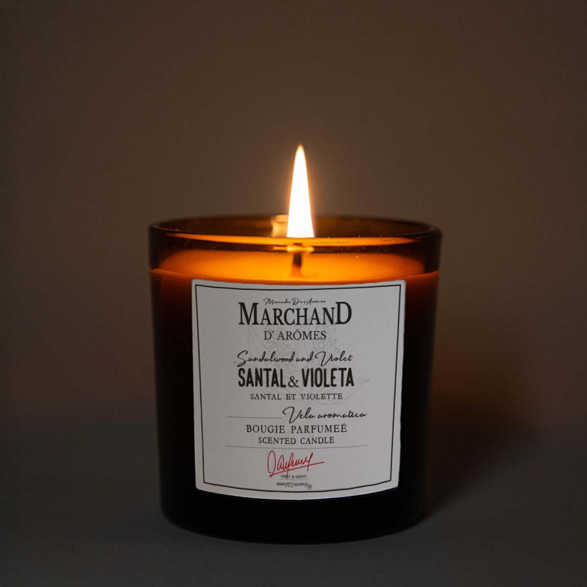 Vela Aromática Marchand D Aromes Santal y Violeta 220 g
