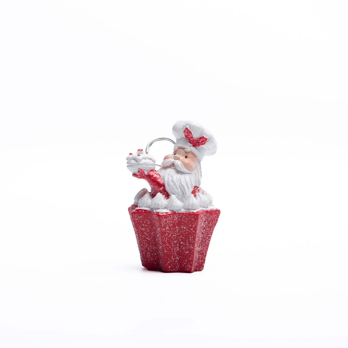 Adorno de Papá Noel Portatarjeta 11 cm Alparamis