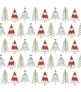 Servilletas 24 x 24 cm Fun Tree Red Xmas