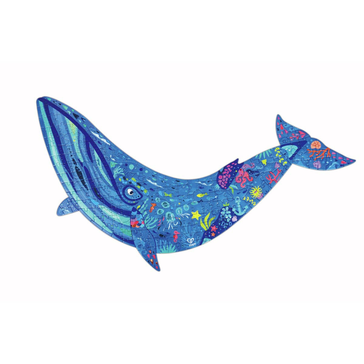 Puzzle de Piso Brillante de Ballena 200 Pzs Hape
