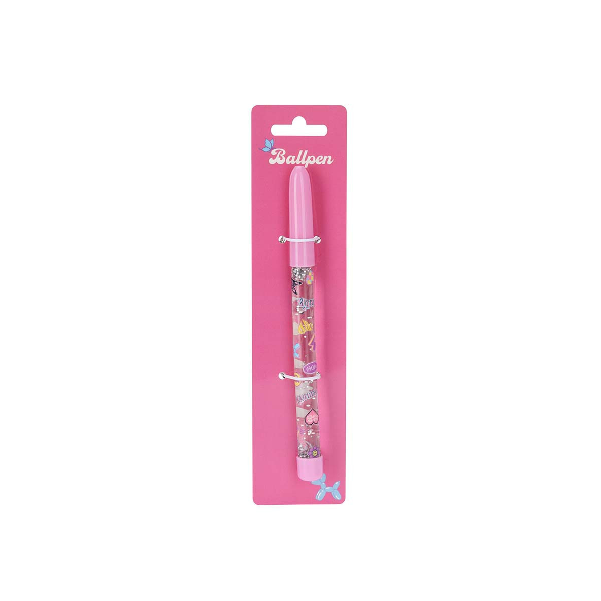 Lapicera con Glitter Butterfly Alparamis