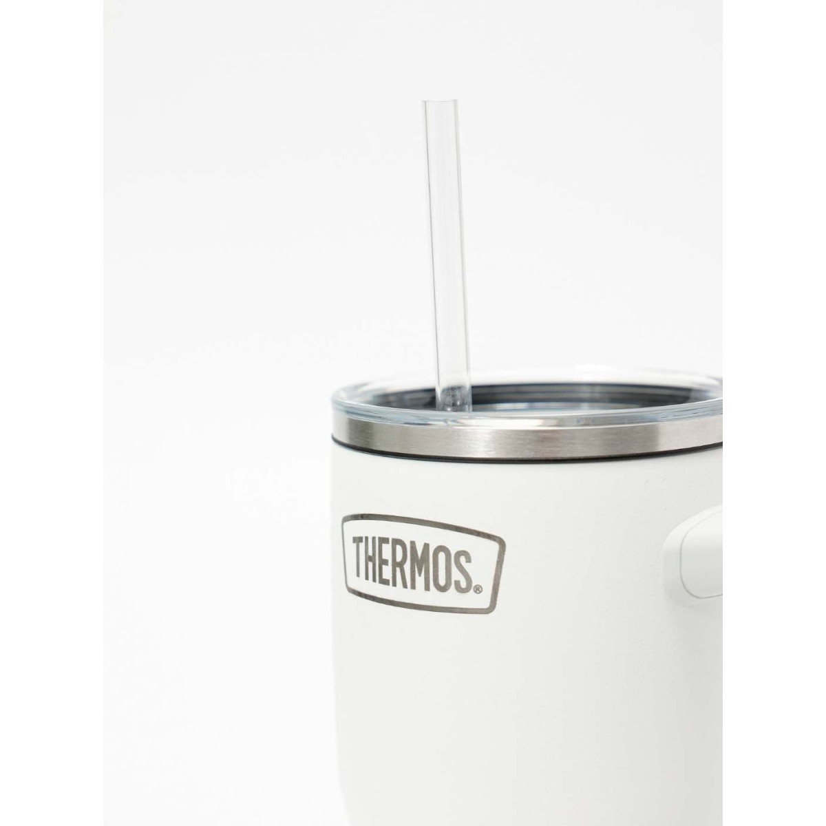 Taza Térmica con Asa y Sorbete Thermos Classic 850 ml Blanco