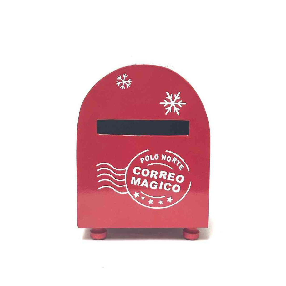 Adorno Metálico Buzón de Papá Noel