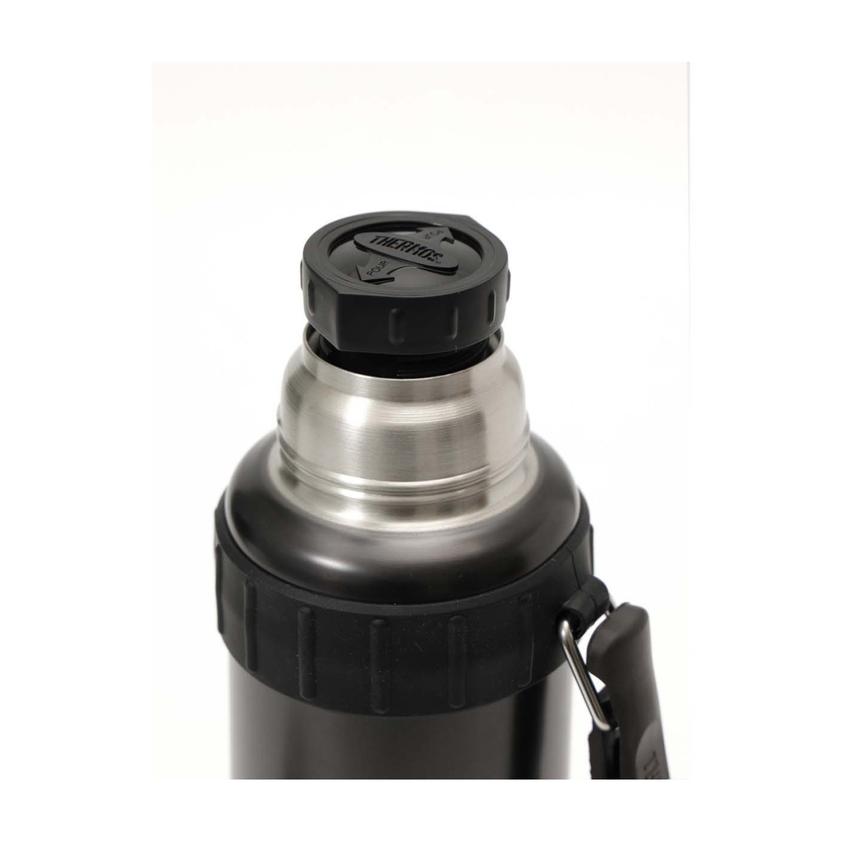 Termo con Asa Antideslizante Thermos Beberageware 1200 ml Gris Acero