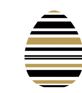 Servilletas Troqueladas 33 x 33 cm Silhouette Modern Egg