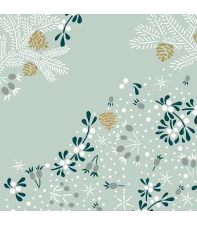 Servilletas 33 x 33 cm Frosty Floral Xmas