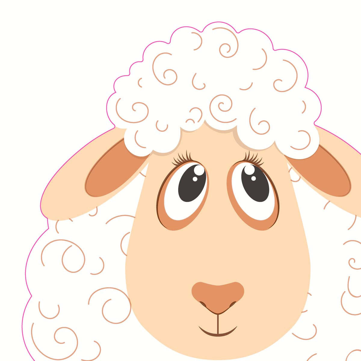 Servilletas Troqueladas 33 x 33 cm Silhouette Spring Sheep