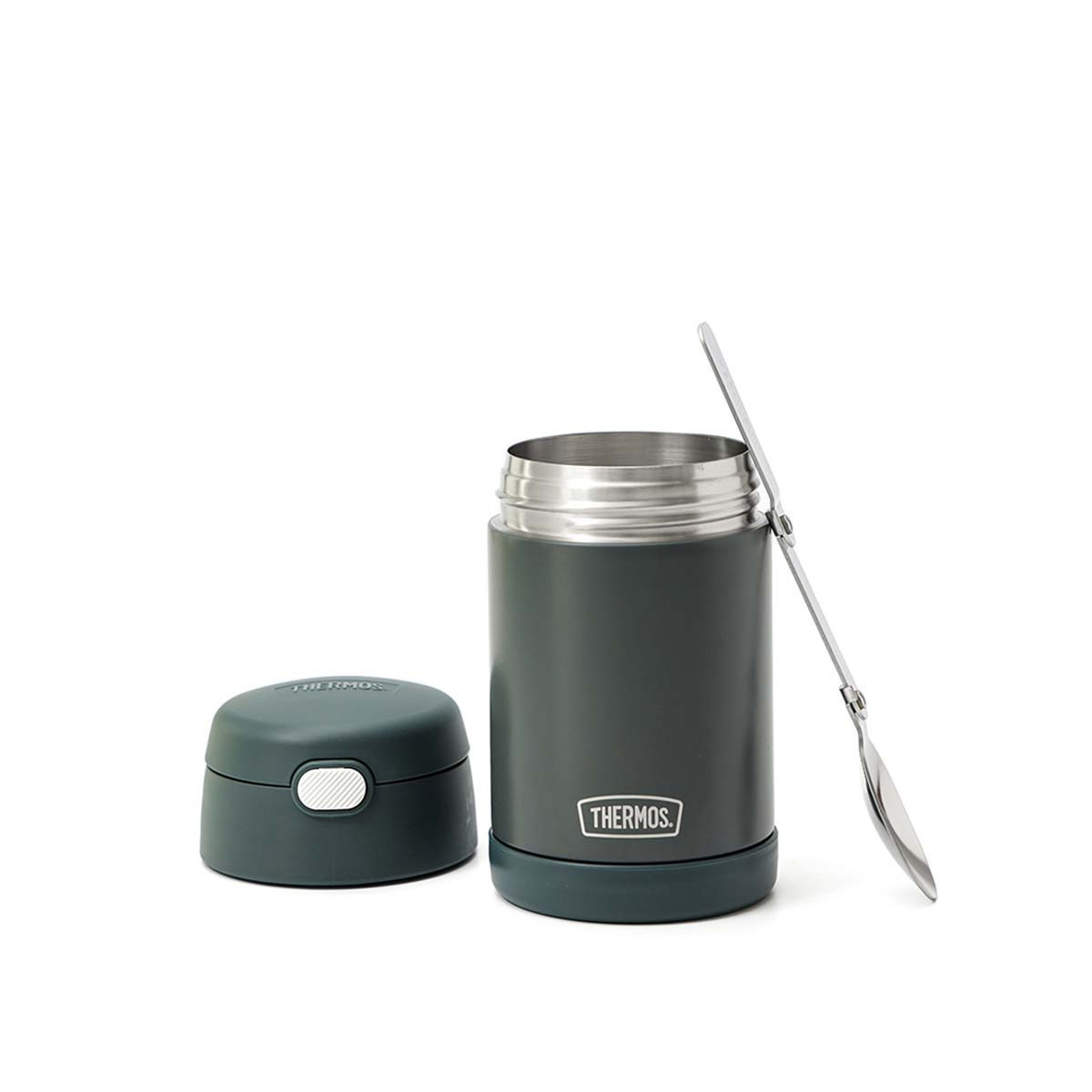 Termo para Alimentos con Cuchara Thermos Funtainer 470 ml Gris Plomo
