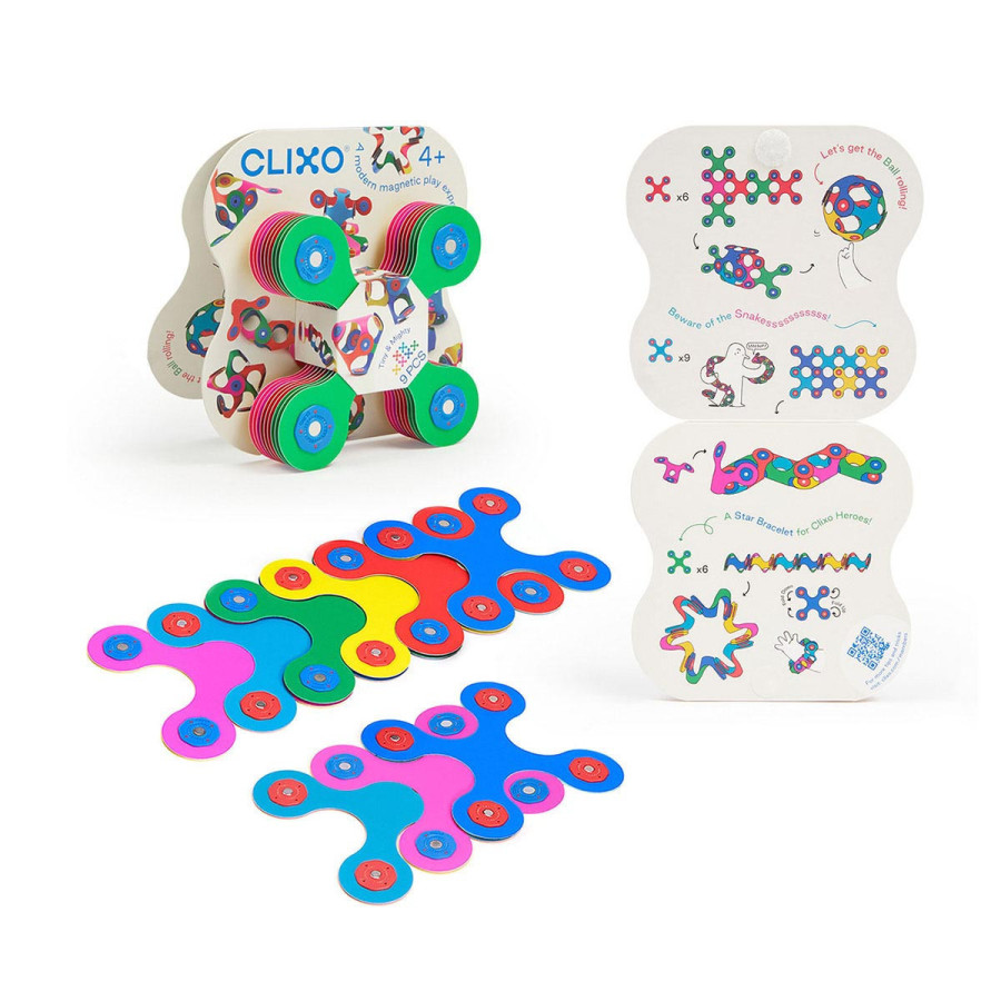 Set Tiny and Mighty Multicolor 9 Piezas Clixo