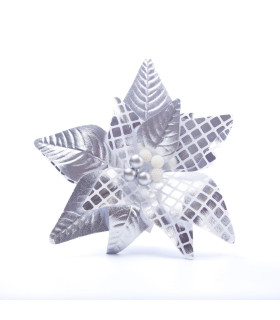 Adorno Estrella Federal Plateada 23 cm Alparamis A24-3949S