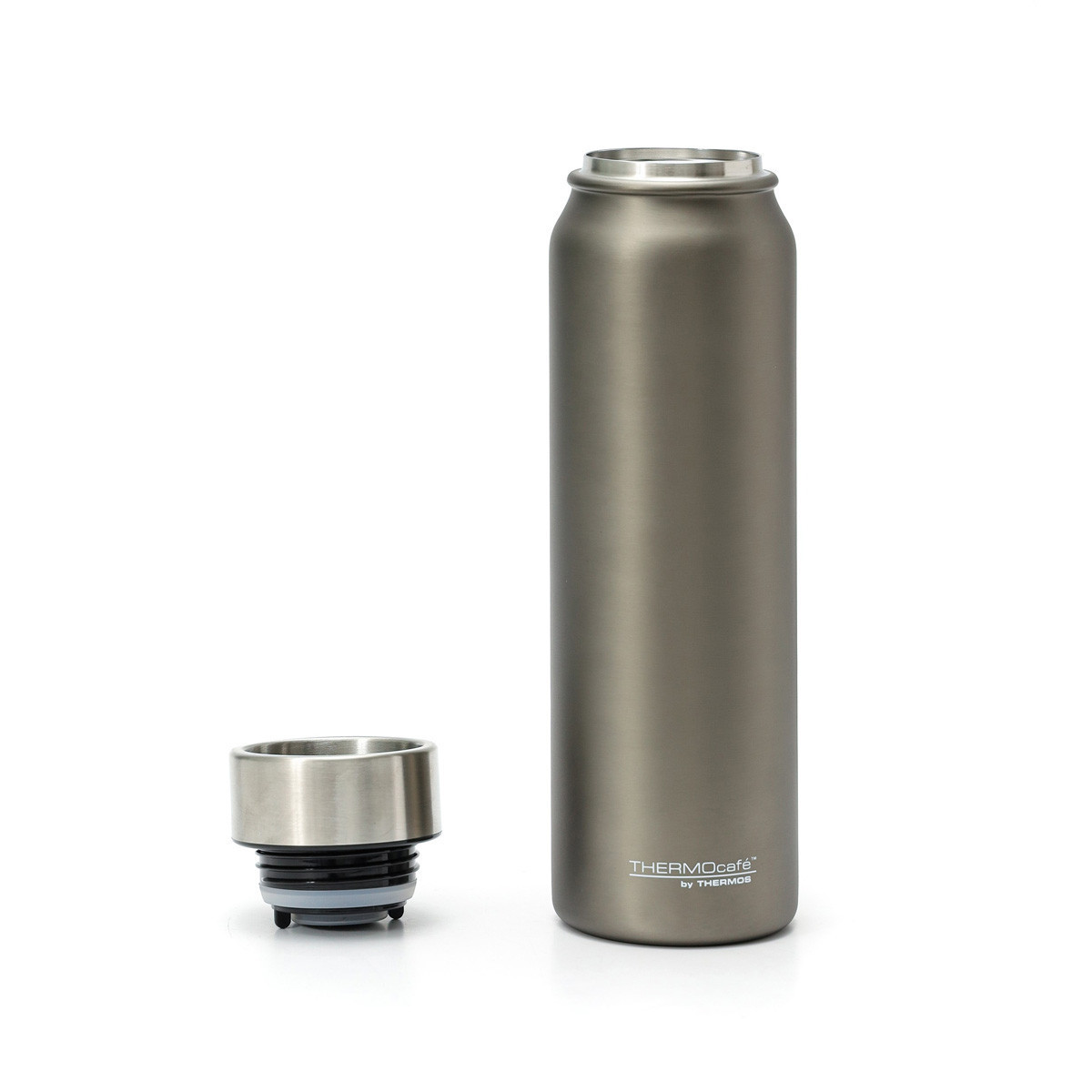 Botella Térmica 750 ml con Tapa Pulsador Thermos Gris