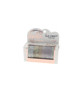Washi Tape Box 5 Rollos de 4 m Stamp Edition Ibicraft
