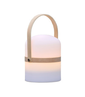 Lámpara LED Lumis Recargable Madera 26.5 cm 3 W Alparamis