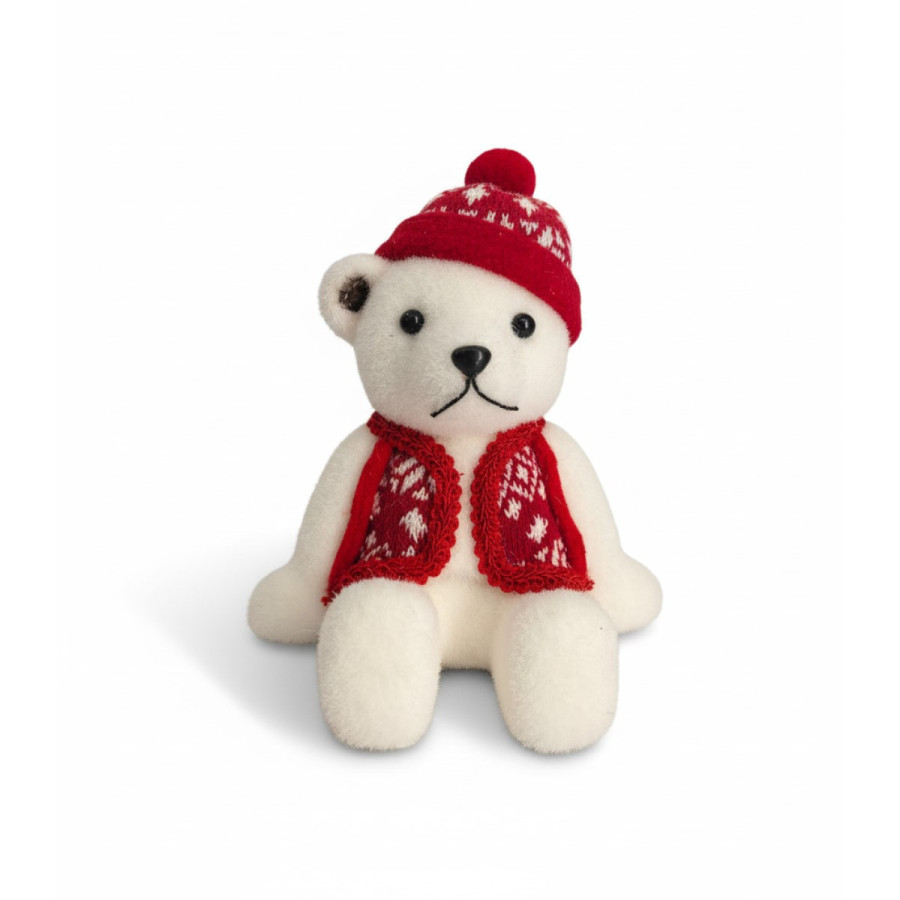 Adorno Oso con Chaleco 18x19 cm Alparamis