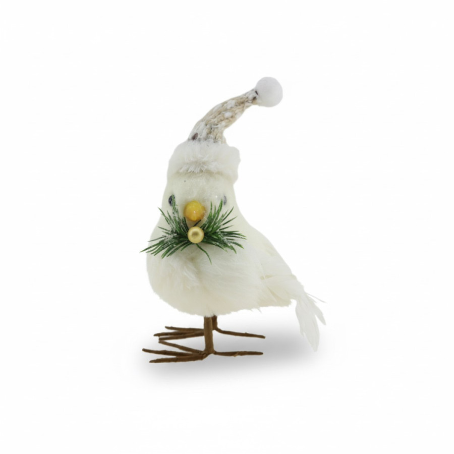 Adorno Pajarito con Gorro 14x15 cm Alparamis