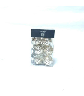 Guirnalda de 10 Bolas LED 4 cm Plateadas Alparamis
