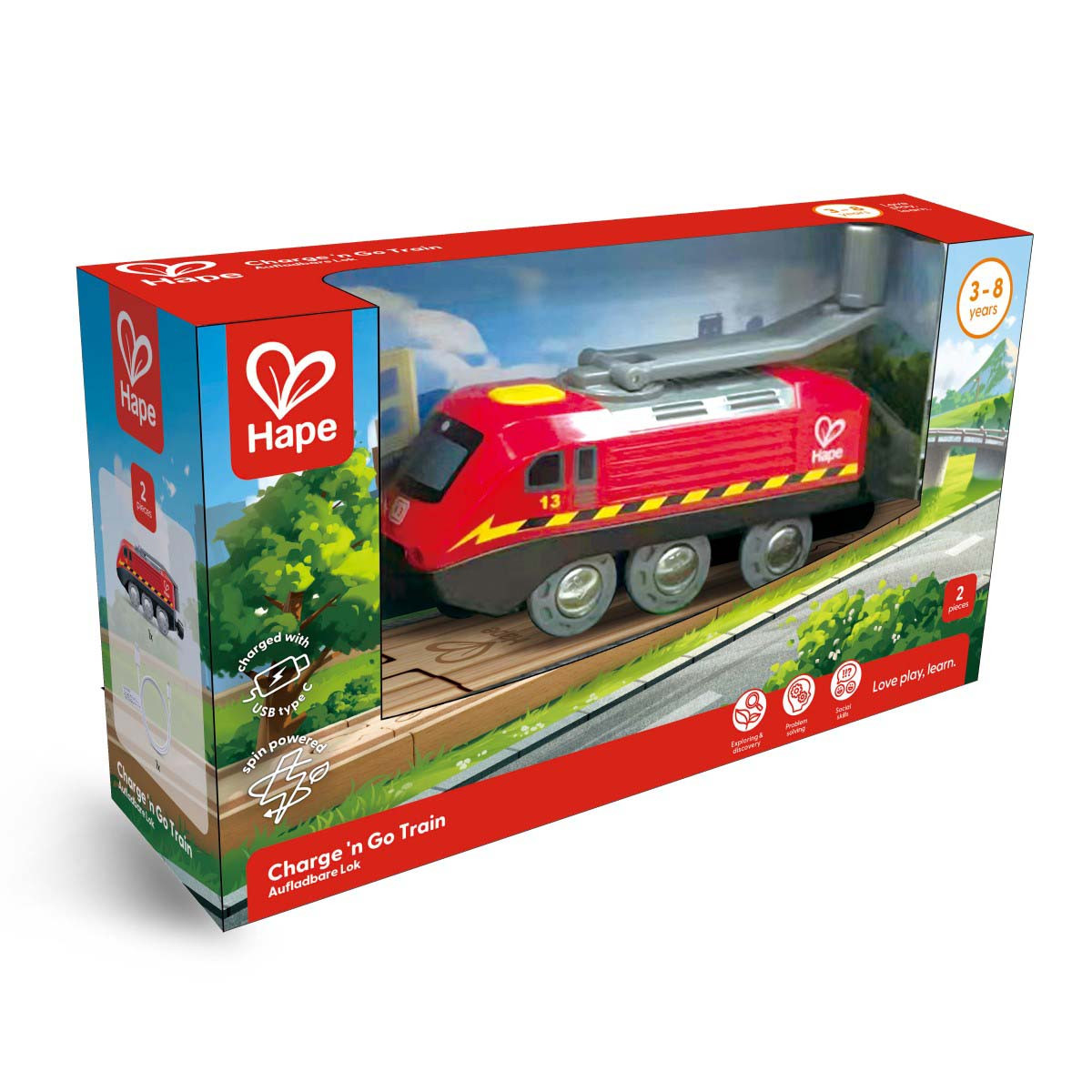 Locomotora de Tren Accionada por Manivela Hape