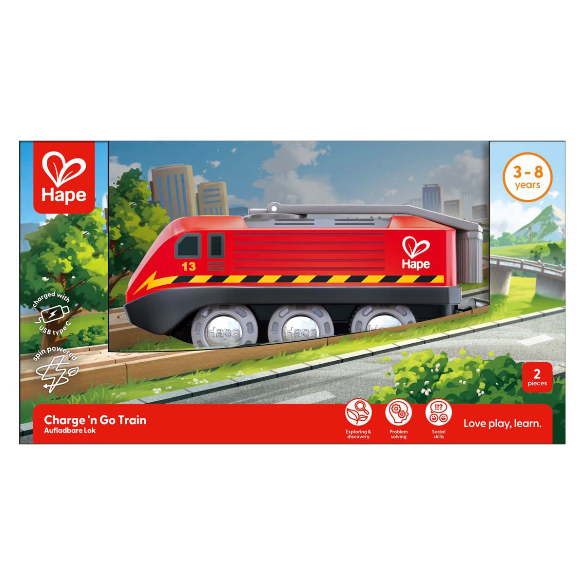 Locomotora de Tren Accionada por Manivela Hape