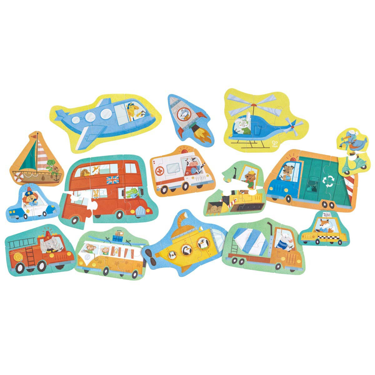 Rompecabezas Wheels and Wonders Hape