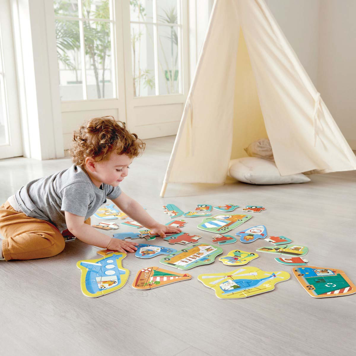 Rompecabezas Wheels and Wonders Hape