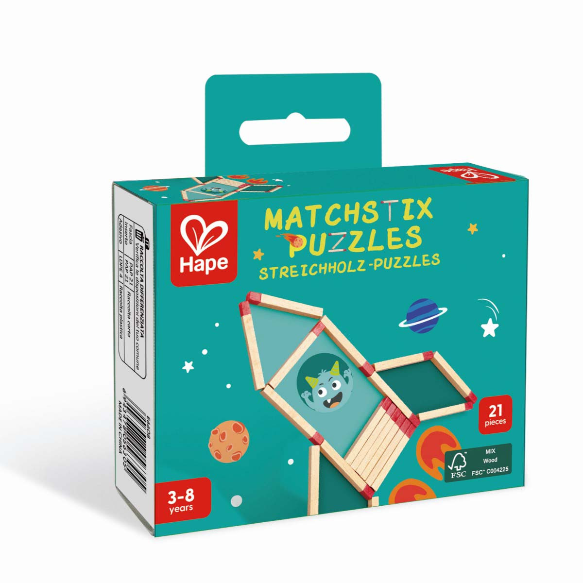 Bloques Matchstix Puzzles Hape