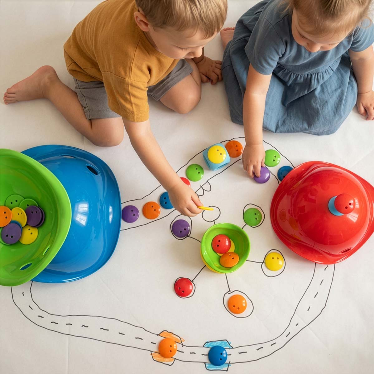 Set de 36 Unidades Bilibo Dots Classic Mix en 6 Colores