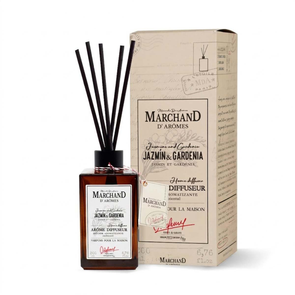 Difusor Ambiental Marchand D Aromes Jazmín y Gardenia 200 ml