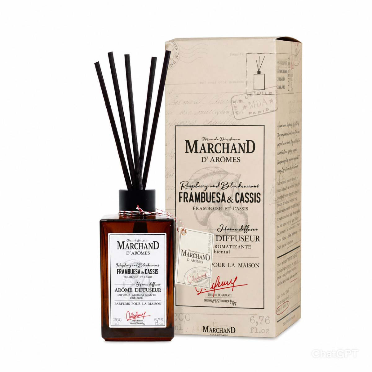 Difusor Ambiental Marchand D Aromes Frambuesa y Cassis 200 ml