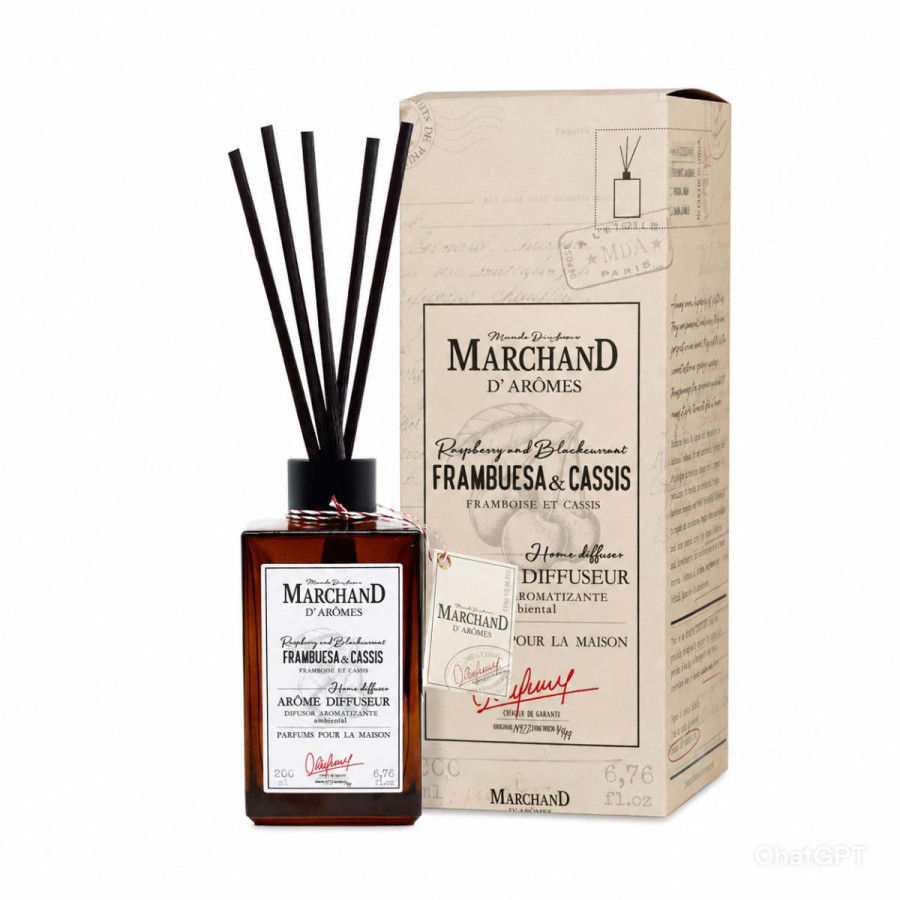 Difusor Ambiental Marchand D Aromes Frambuesa y Cassis 200 ml