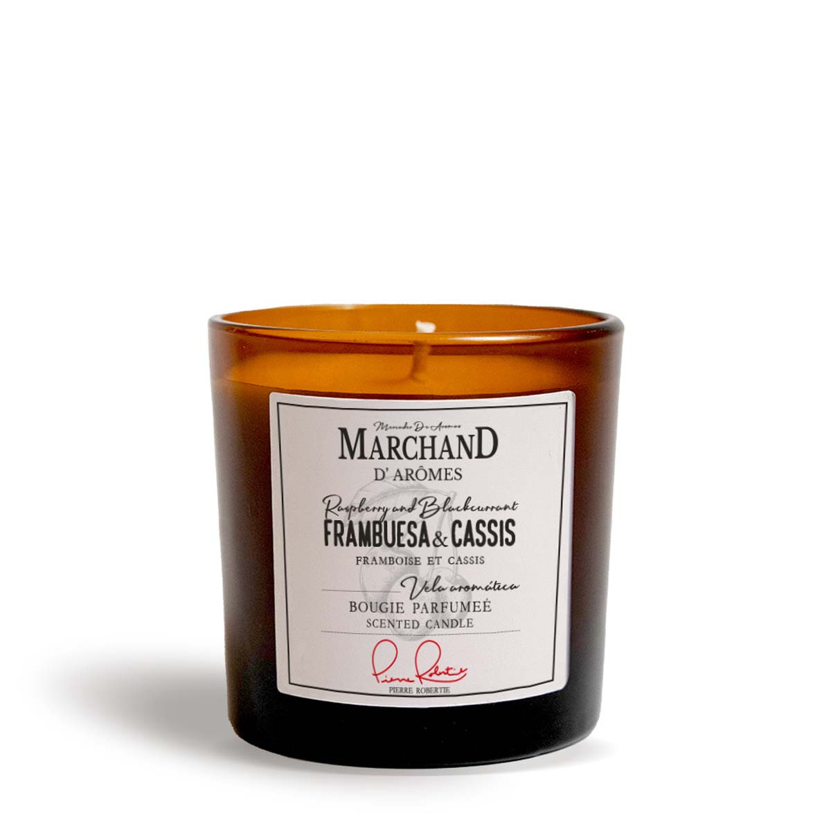 Vela Aromática Marchand D Aromes Frambuesas y Cassis 220 g