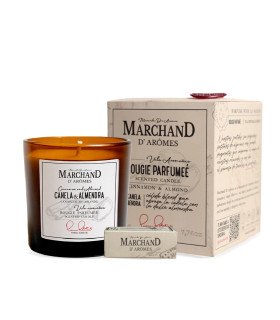 Vela Aromática Marchand D Aromes Canela y Almendra 220 g