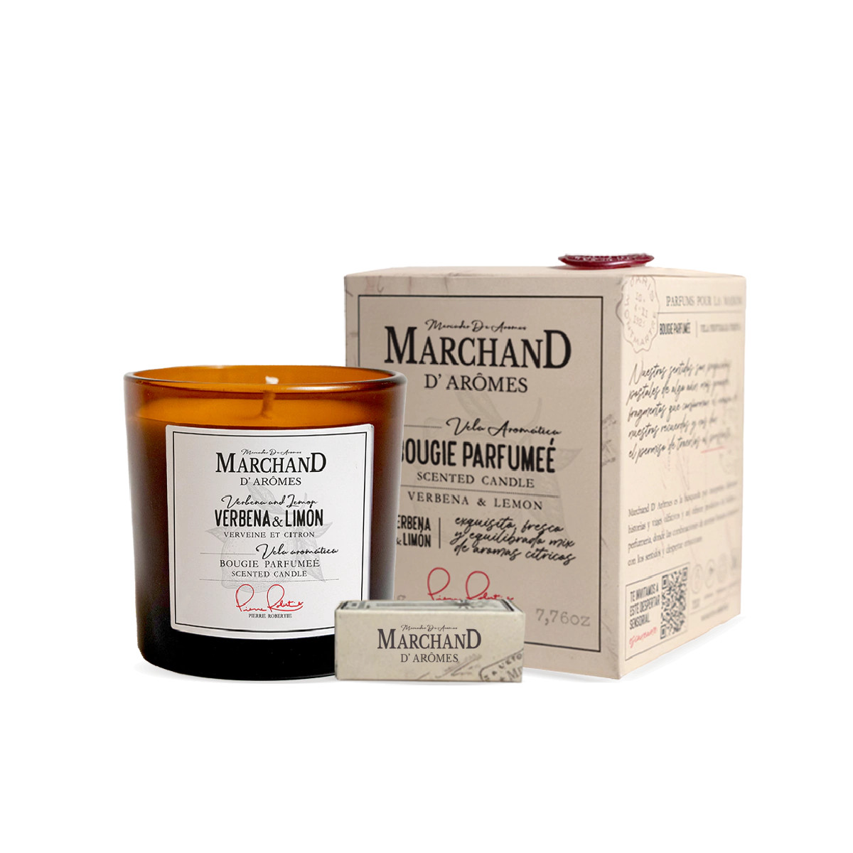 Vela Aromática Marchand D Aromes Verbena y Limón 220 g