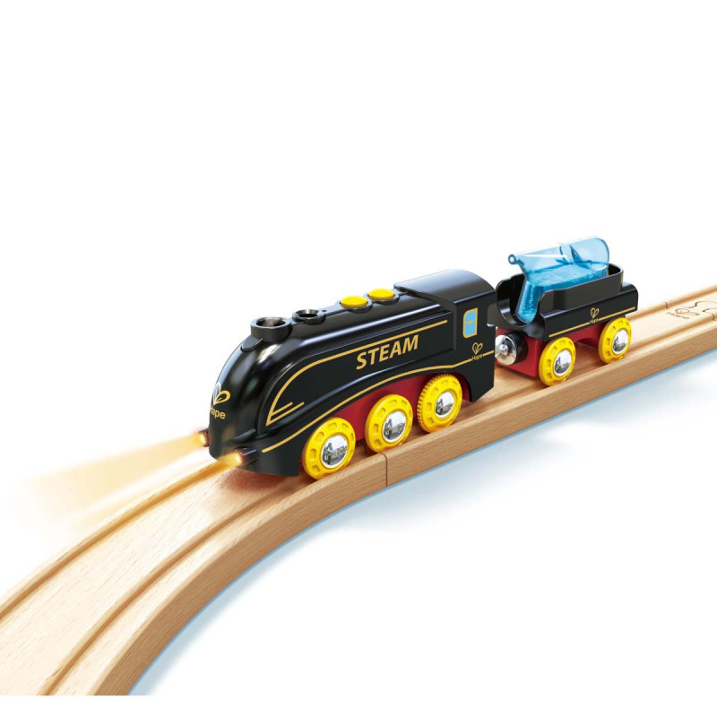 Tren a Batería con Vapor y Silbato Hape