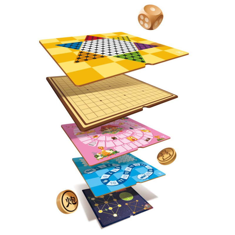 Colección de 22 Juegos de Mesa Clásicos Hape
