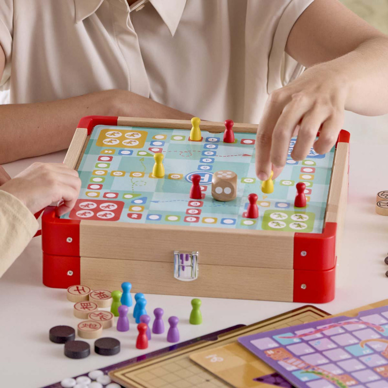 Colección de 22 Juegos de Mesa Clásicos Hape