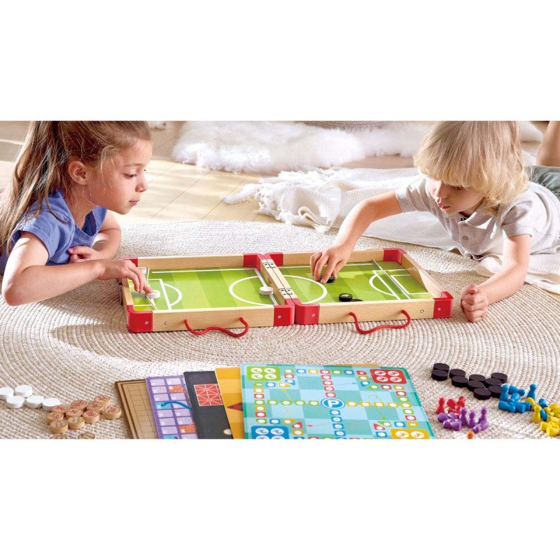 Colección de 22 Juegos de Mesa Clásicos Hape