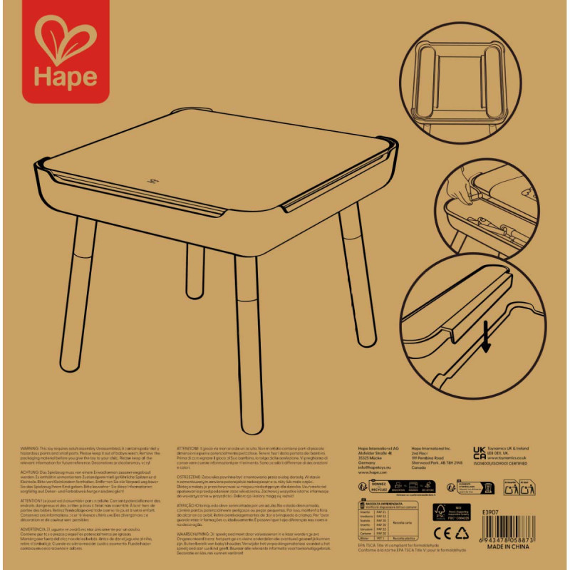 Mesa de Actividades Flip and Play Hape