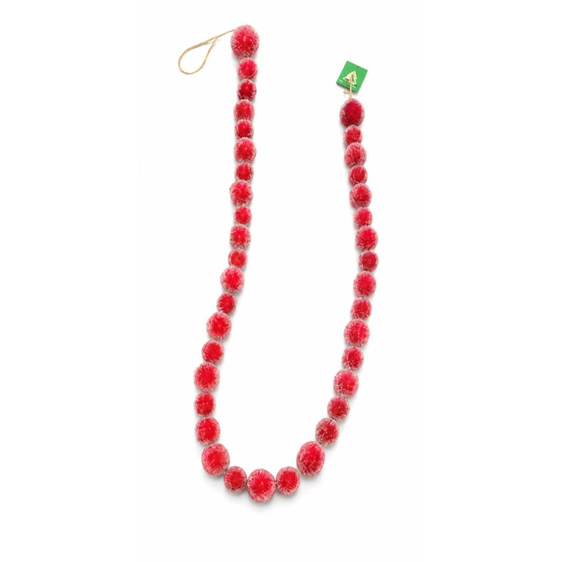 Guirnalda de Bolas Rojas 125 cm