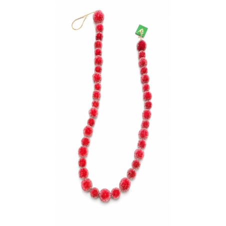 Guirnalda de Bolas Rojas 125 cm