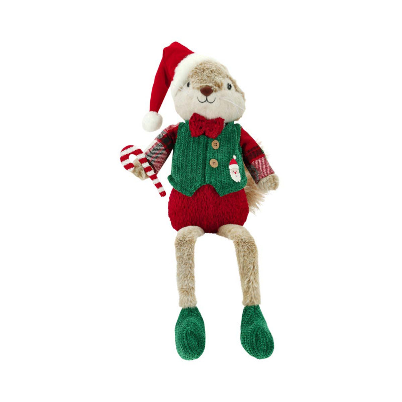 Adorno Peluche Ardilla Piernas Colgantes 58 cm Alparamis Surtido