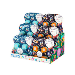 Exhibidor Clixo Tiny and Mighty 9 Piezas Mix 6 Marino y 6 Espacio